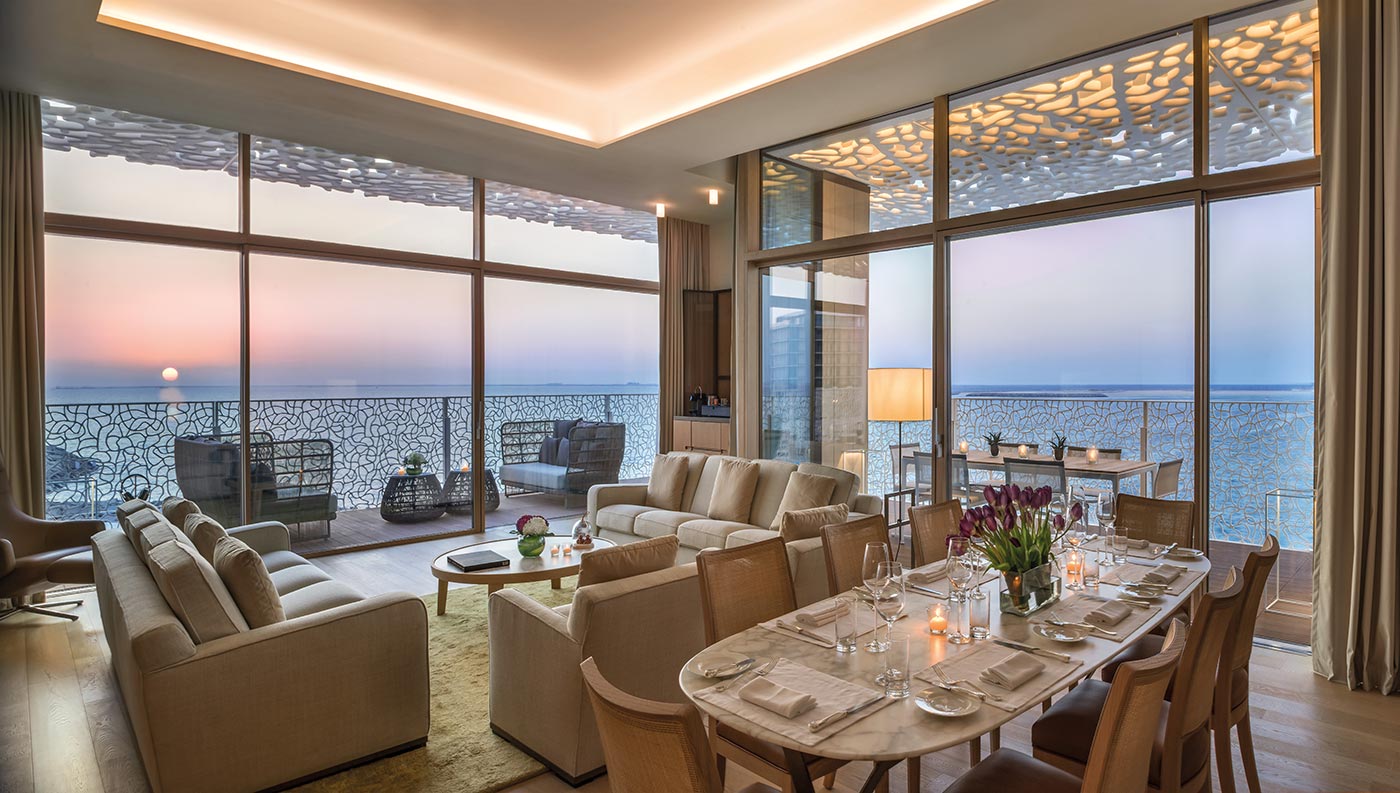 The-Bvlgari-Resort-Dubai-_-The-Bvlgari-Suite---Living-Room-by-Sunset-2